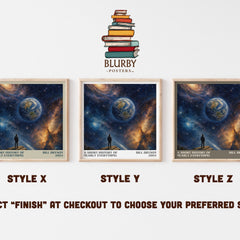 A short history of nearly everything literary print in frame leaning in hallway – non fiction wall art