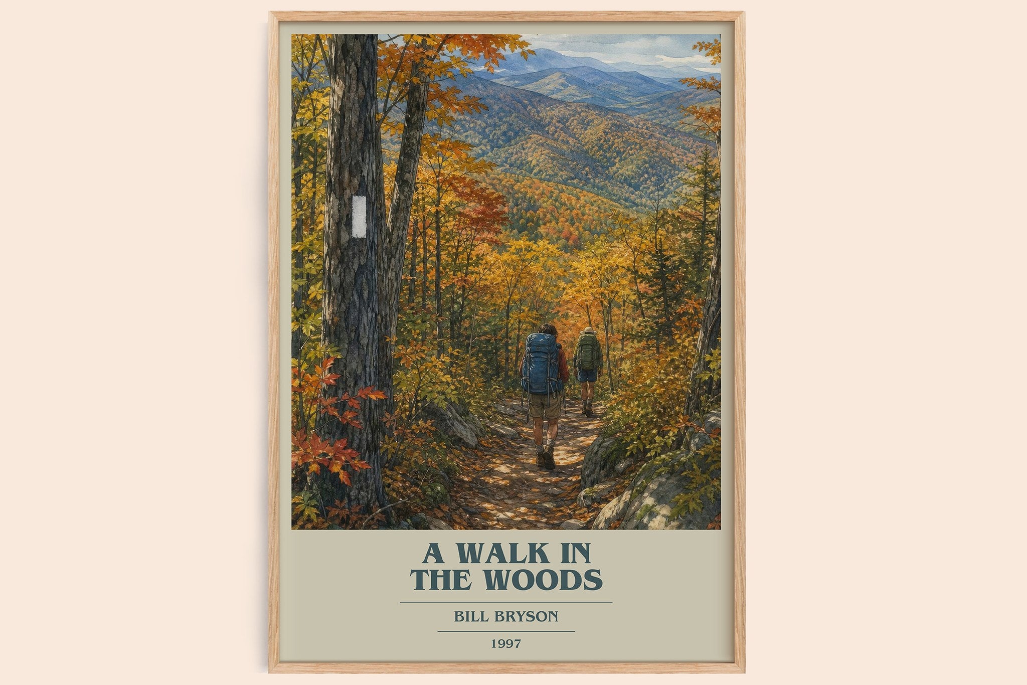 A Walk in the Woods Book Cover Poster by Bill Bryson