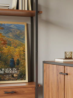 A Walk in the Woods book watercolour illustration paper finish options – matte satin gloss