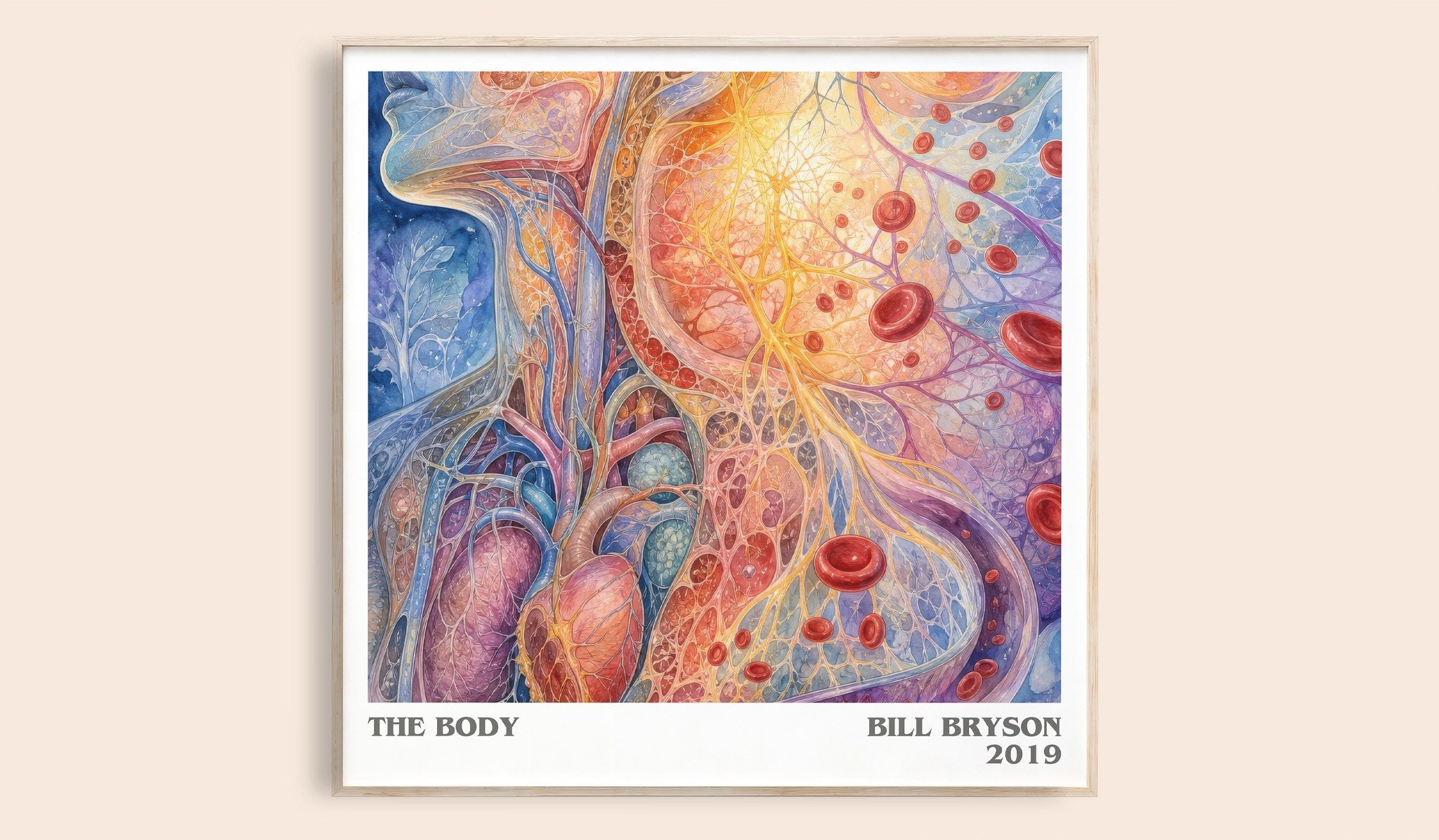 The Body Literary Art Print by Bill Bryson