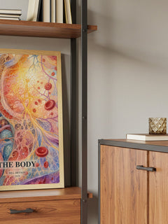 The Body book watercolour illustration paper finish options – matte satin gloss
