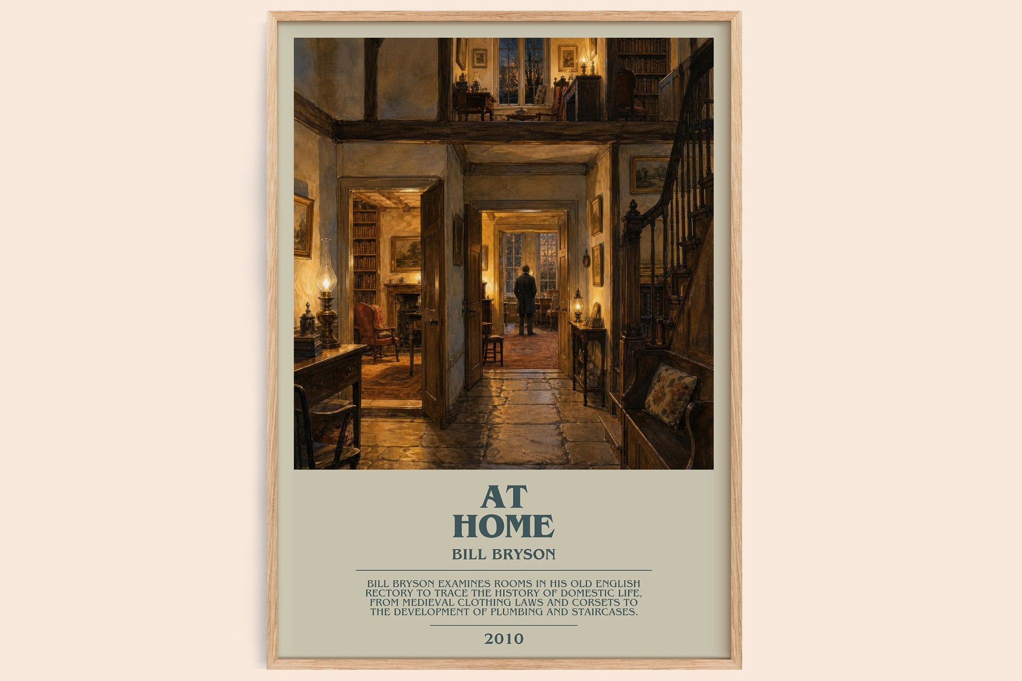 At Home Bookish Wall Art by Bill Bryson