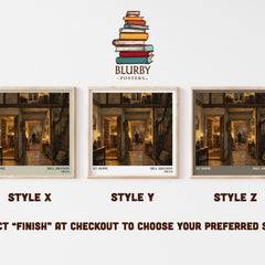 At Home literary print in frame leaning in hallway – non fiction wall art