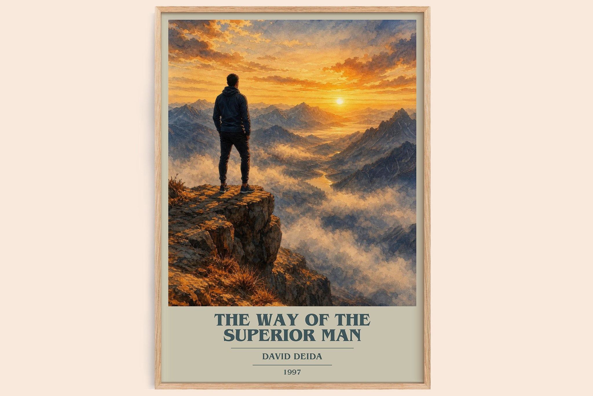 The way of the superior man Book Cover Poster by David Deida