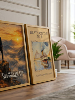 The way of the superior man watercolour print framed by window – literary home decor