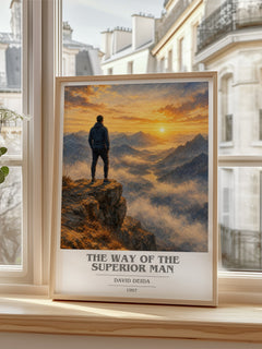 The way of the superior man book cover poster colour and style options – David Deida book art