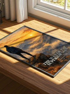 The way of the superior man watercolour book poster framed on wall – non fiction wall art