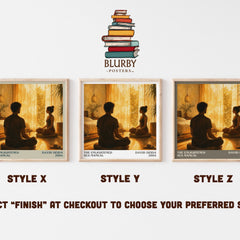 The Enlightened Sex Manual literary print in frame leaning in hallway – non fiction wall art