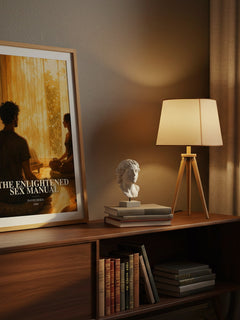 The Enlightened Sex Manual watercolour print on bookshelf – David Deida fan gift