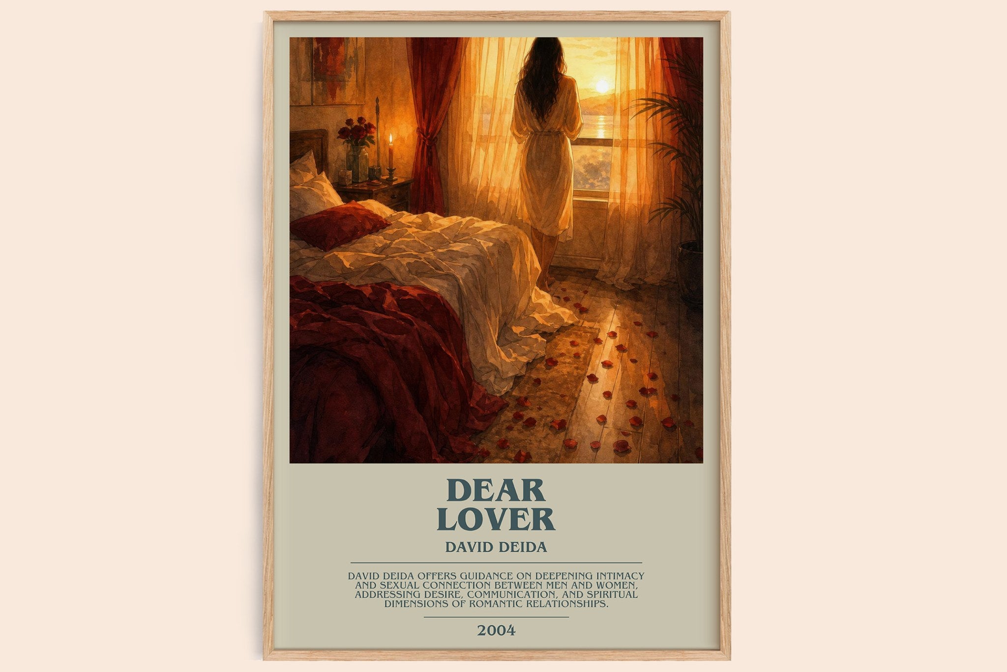 Dear Lover Bookish Wall Art by David Deida
