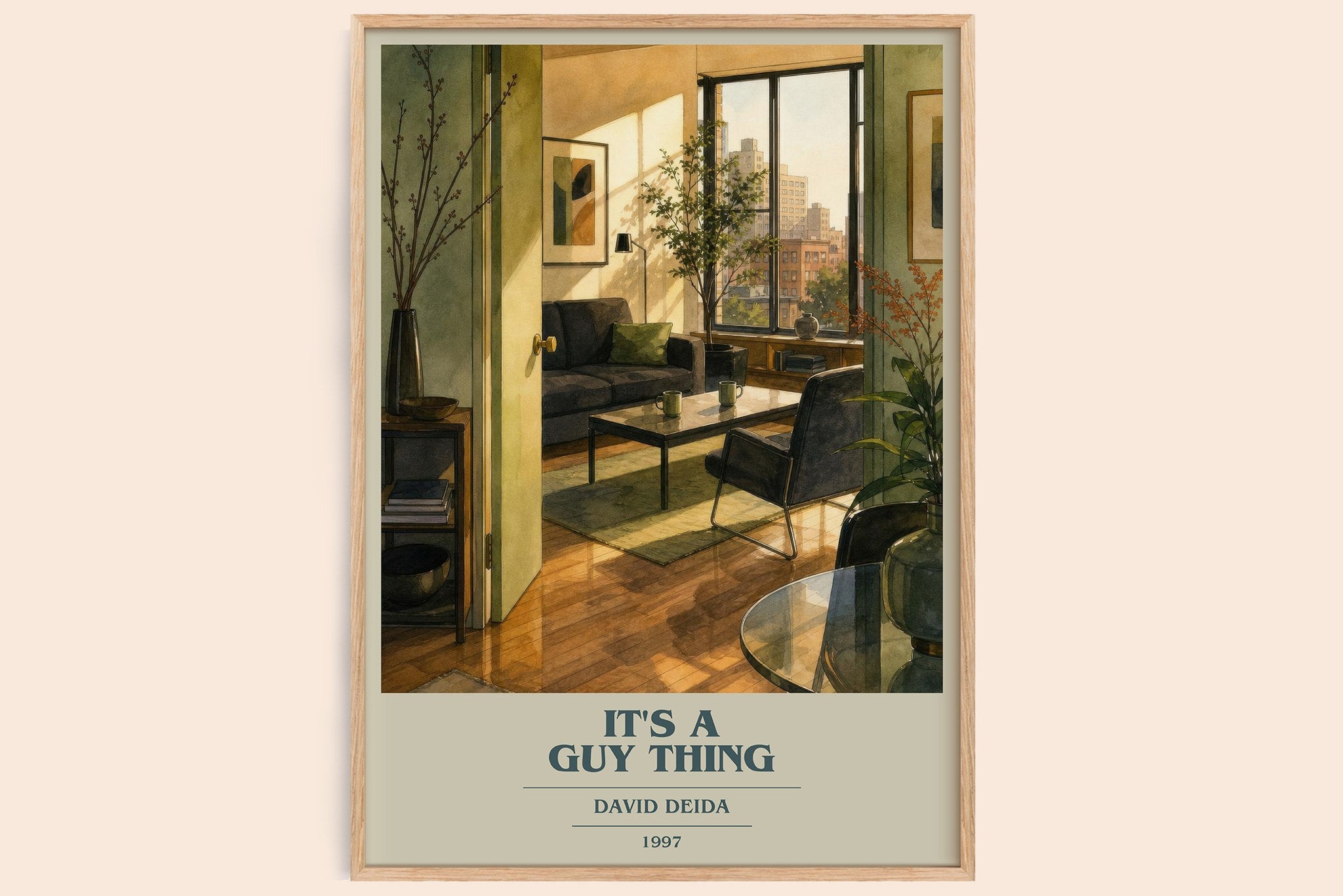 It's a guy thing Book Cover Poster by David Deida