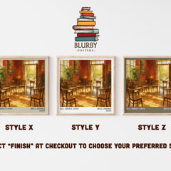 All About Love literary print in frame leaning in hallway – non fiction wall art