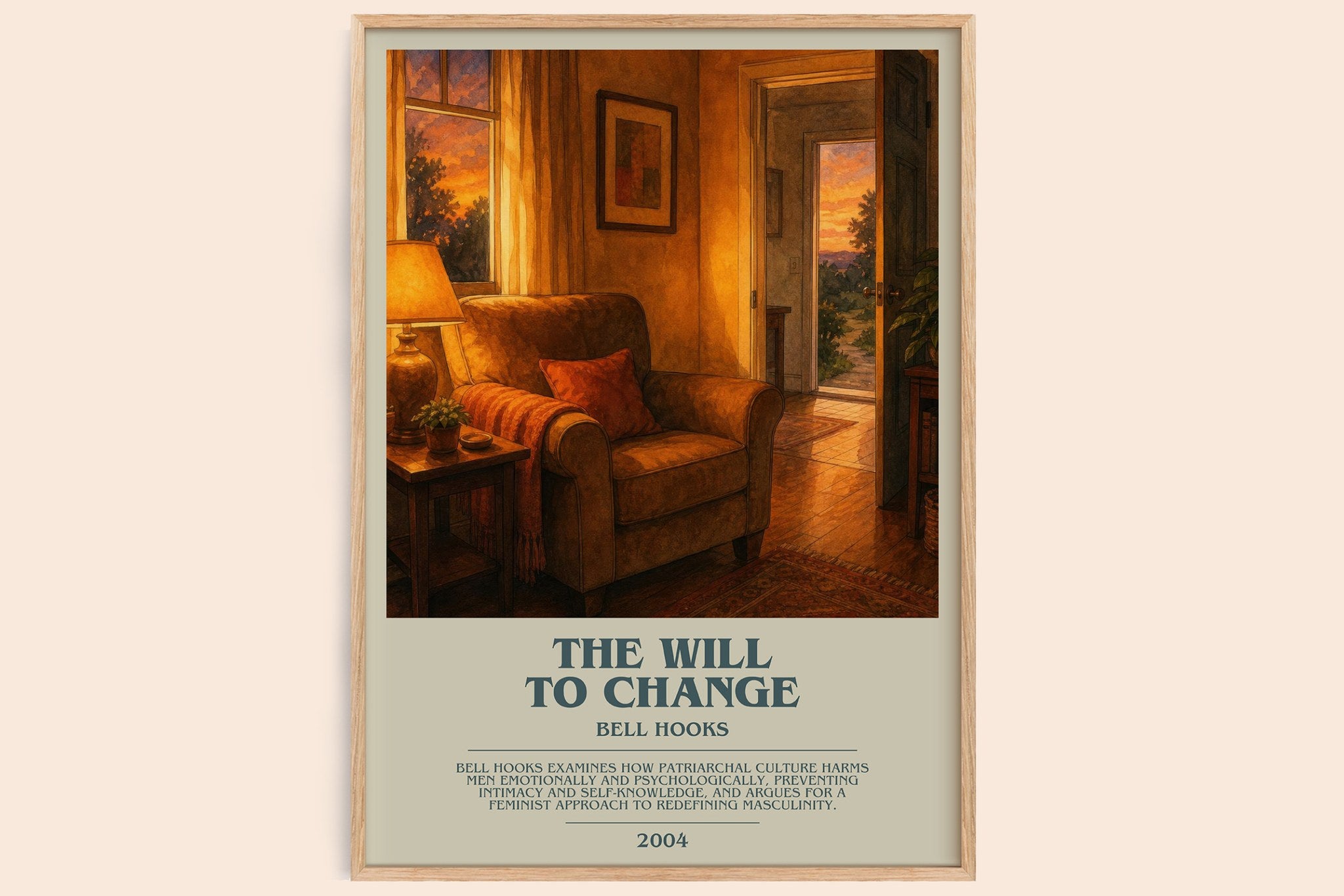 The will to change Bookish Wall Art by Bell Hooks