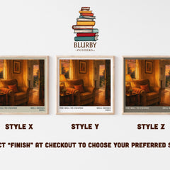 The will to change literary print in frame leaning in hallway – non fiction wall art