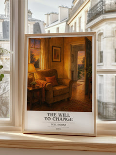 The will to change book cover poster colour and style options – Bell Hooks book art