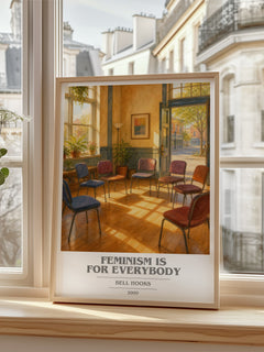 Feminism Is for Everybody book cover poster colour and style options – Bell Hooks book art