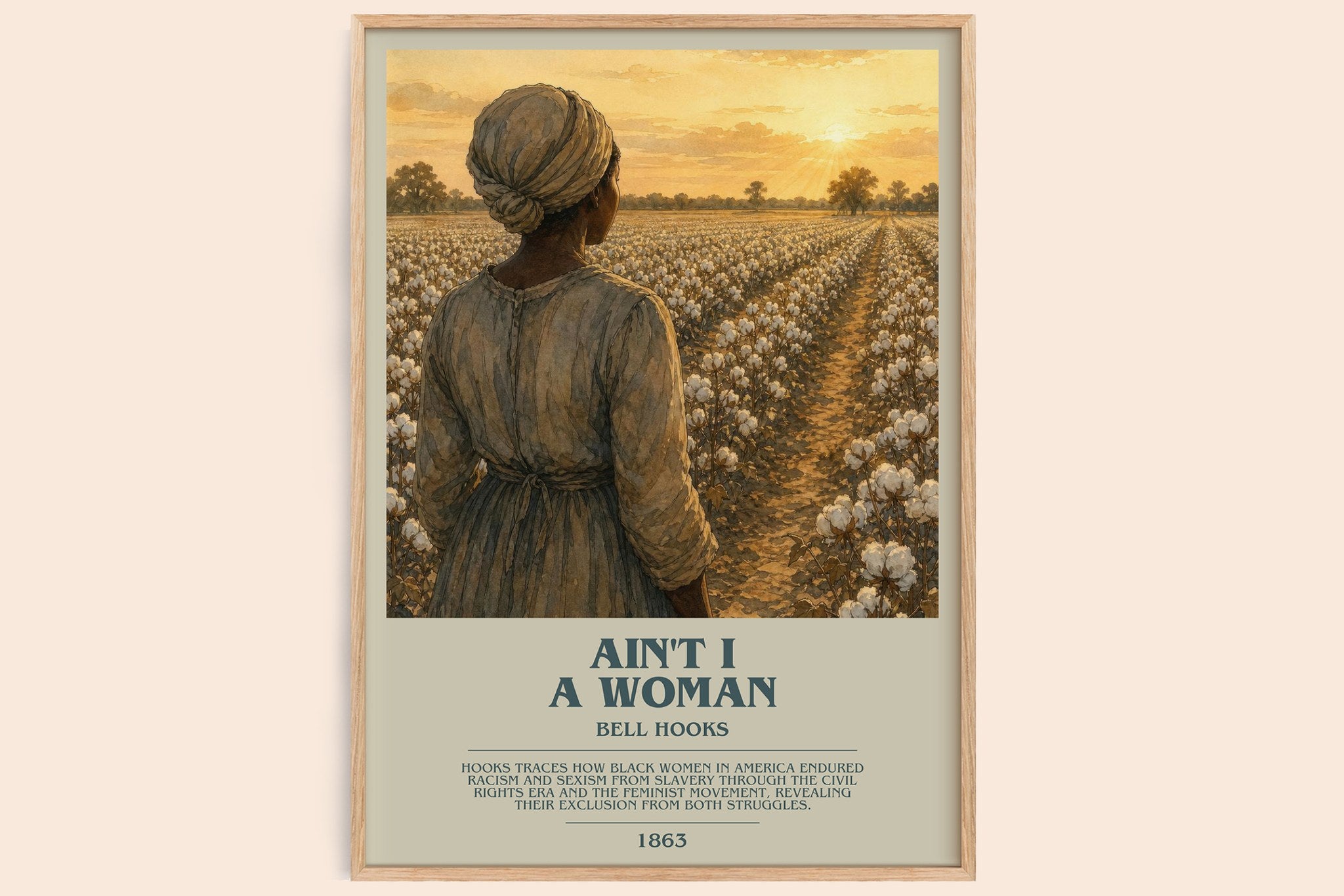 Ain't I a Woman Bookish Wall Art by Bell Hooks