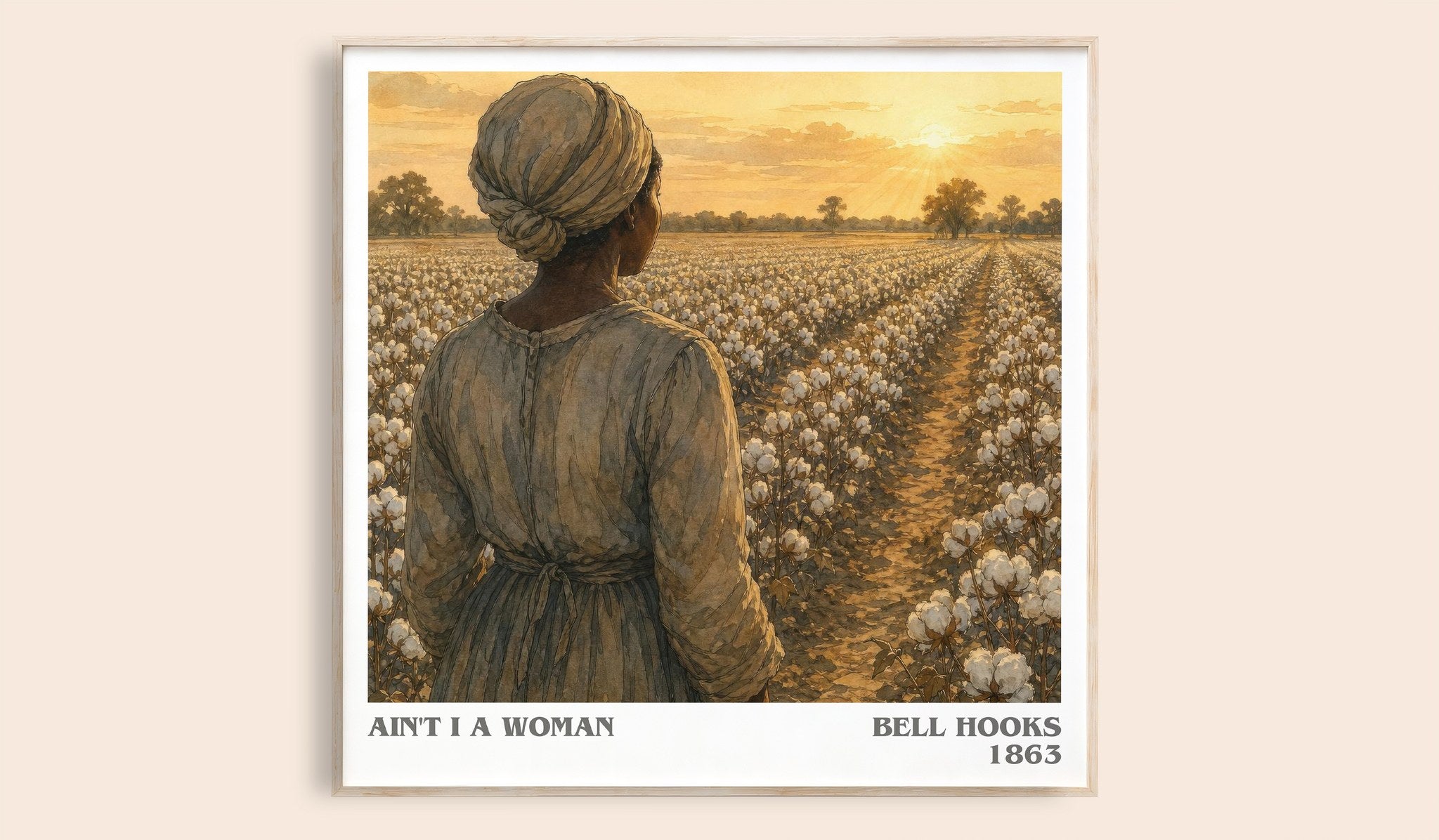 Ain't I a Woman Literary Art Print by Bell Hooks