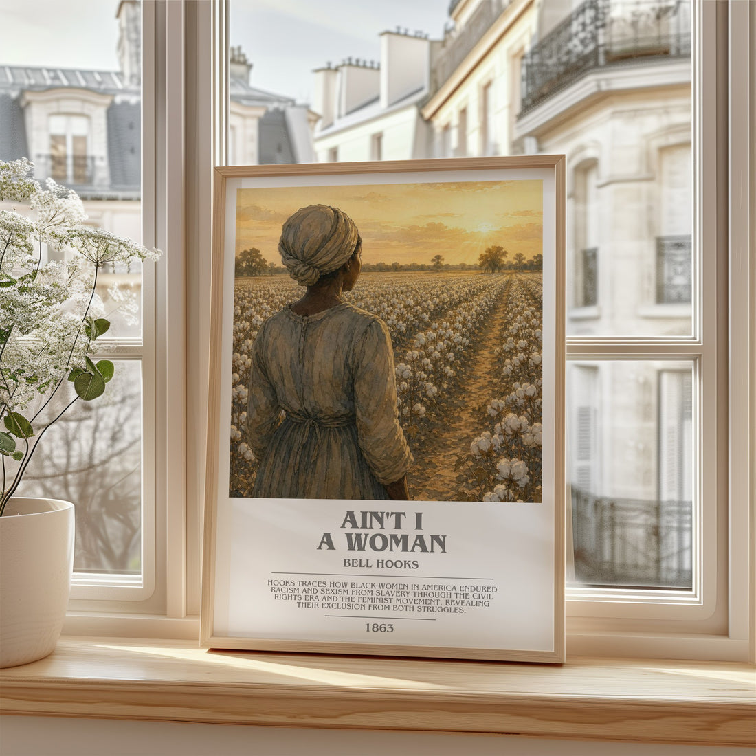 Ain't I a Woman bookish poster colour and style options – Bell Hooks book art