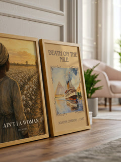 Ain't I a Woman watercolour print framed by window – literary home decor