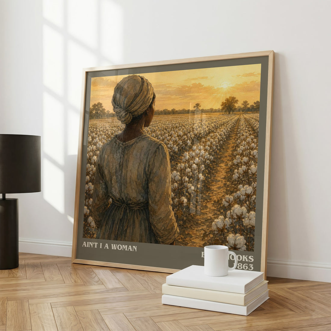 Ain't I a Woman literary print framed by window – literary home decor