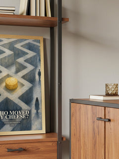 Who Moved My Cheese? book watercolour illustration paper finish options – matte satin gloss