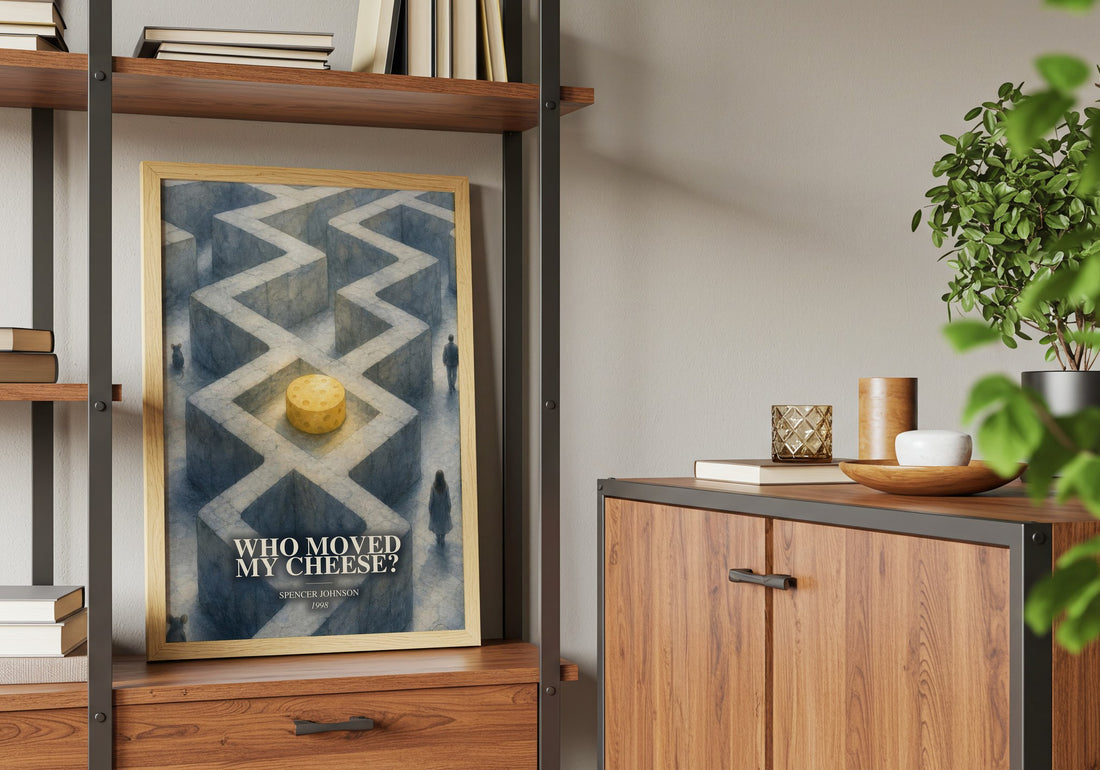 Who Moved My Cheese? book watercolour illustration paper finish options – matte satin gloss