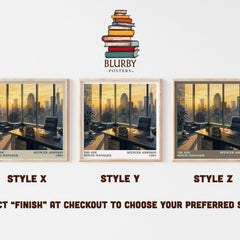 The one minute manager literary print in frame leaning in hallway – non fiction wall art