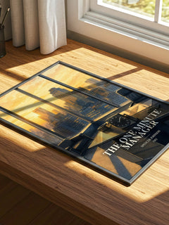 The one minute manager watercolour book poster framed on wall – non fiction wall art
