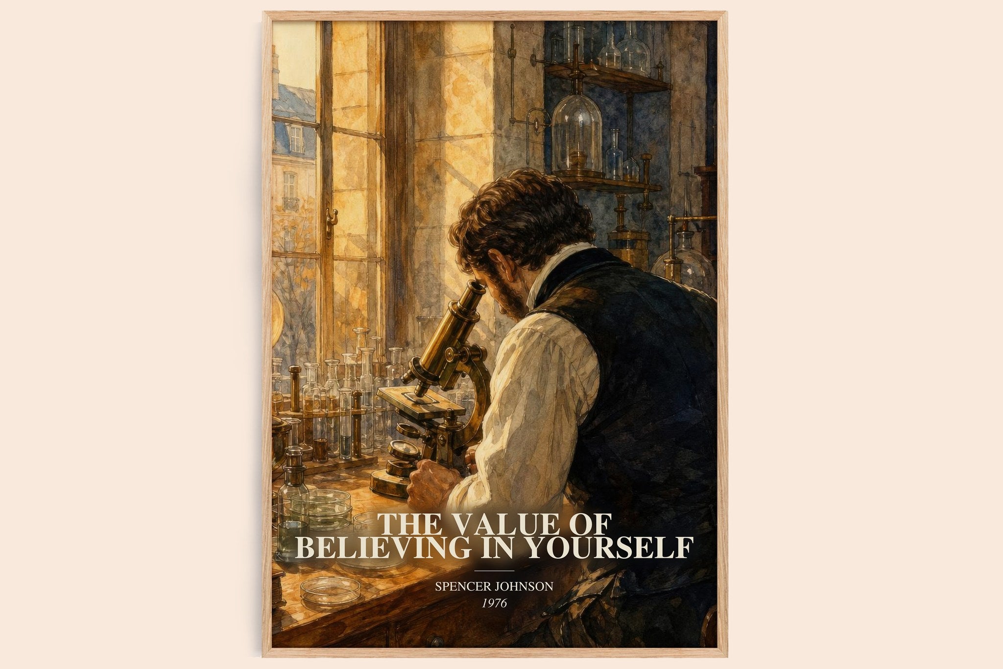The Value of Believing in Yourself Book Watercolour Illustration by Spencer Johnson