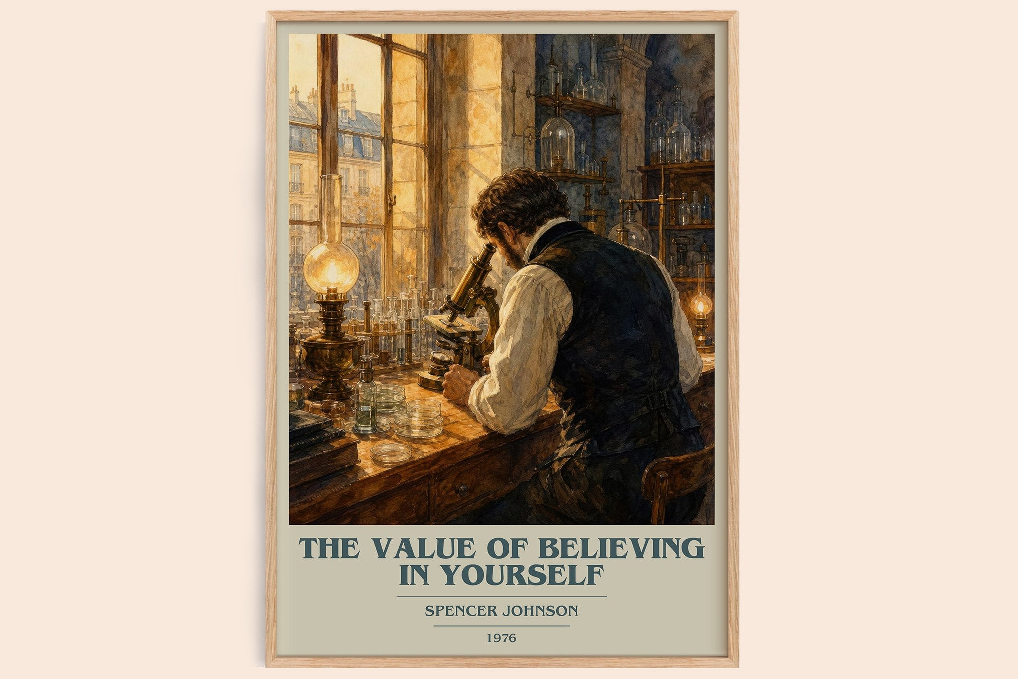 Value of Believing in Yourself Book Cover Poster by Spencer Johnson