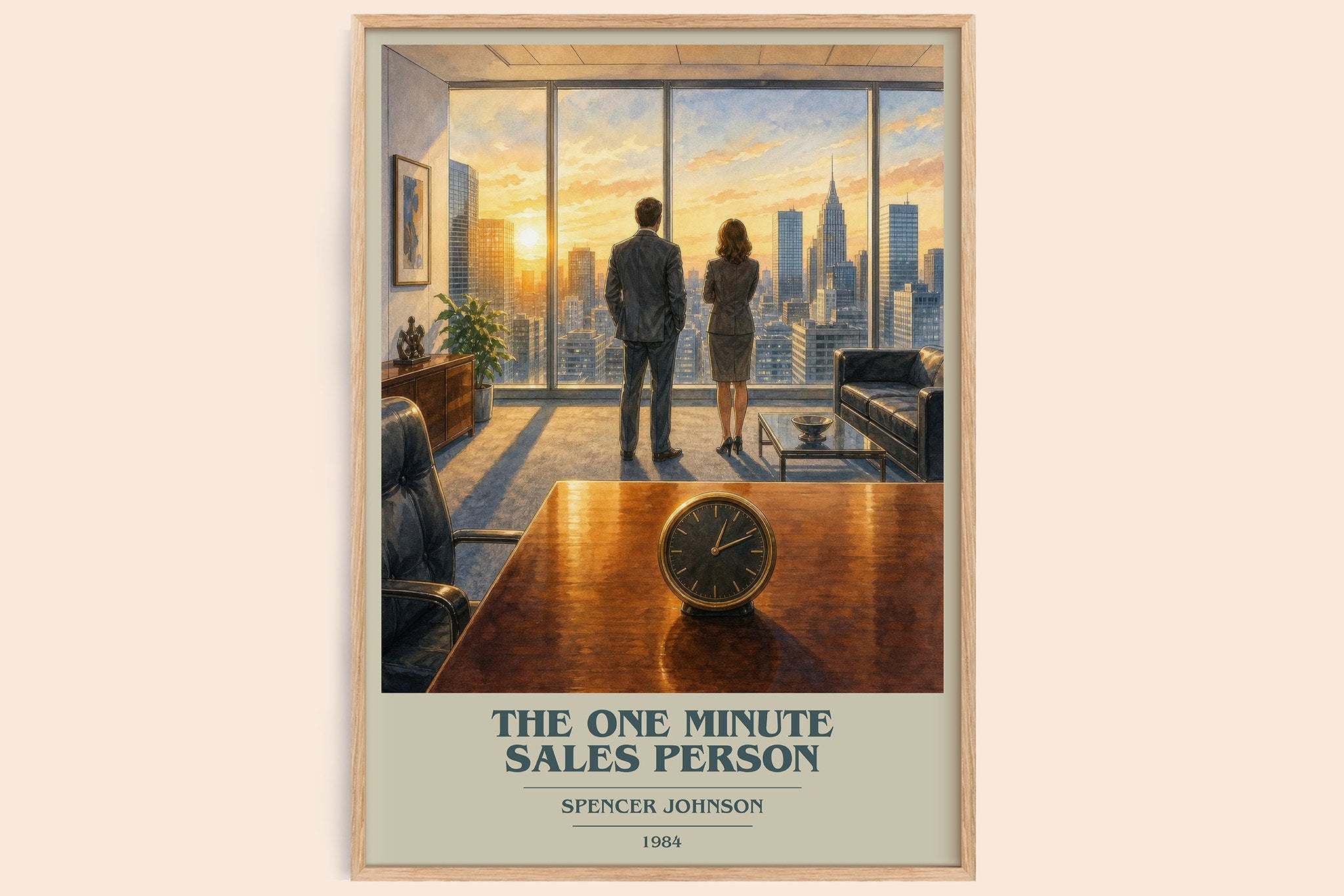 The one minute sales person Book Cover Poster by Spencer Johnson