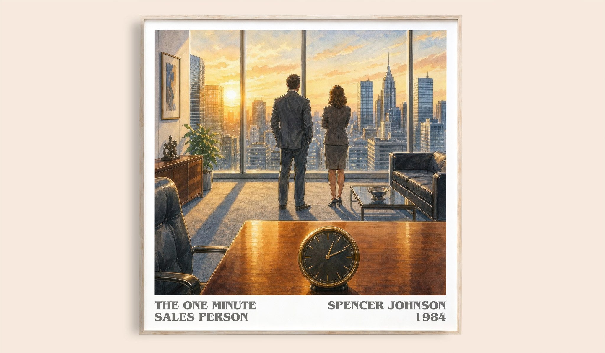 The one minute sales person Literary Art Print by Spencer Johnson
