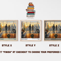 The one minute sales person literary print in frame leaning in hallway – non fiction wall art