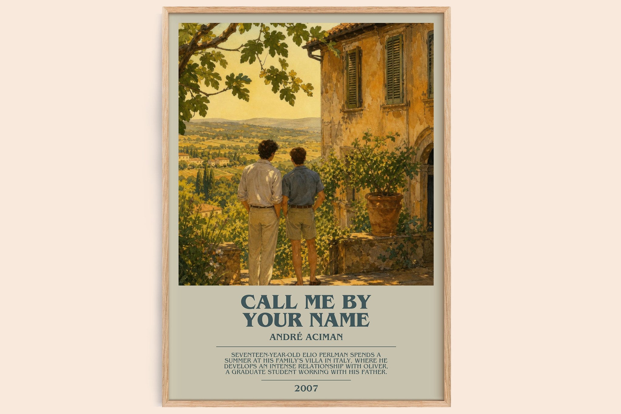 Call Me by Your Name Bookish Wall Art by André Aciman