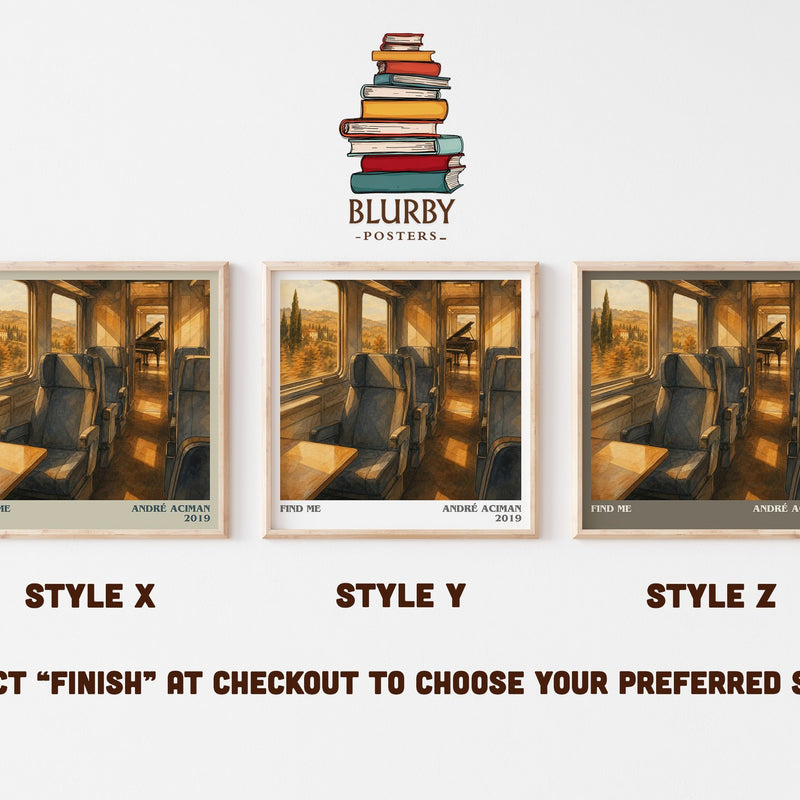 Find Me literary print in frame leaning in hallway – romance wall art