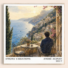 Enigma variations literary book poster by André Aciman – framed literary art print
