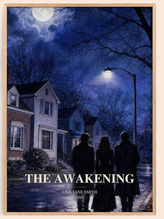 The Awakening watercolour book poster by Lisa Jane Smith – framed literary art print