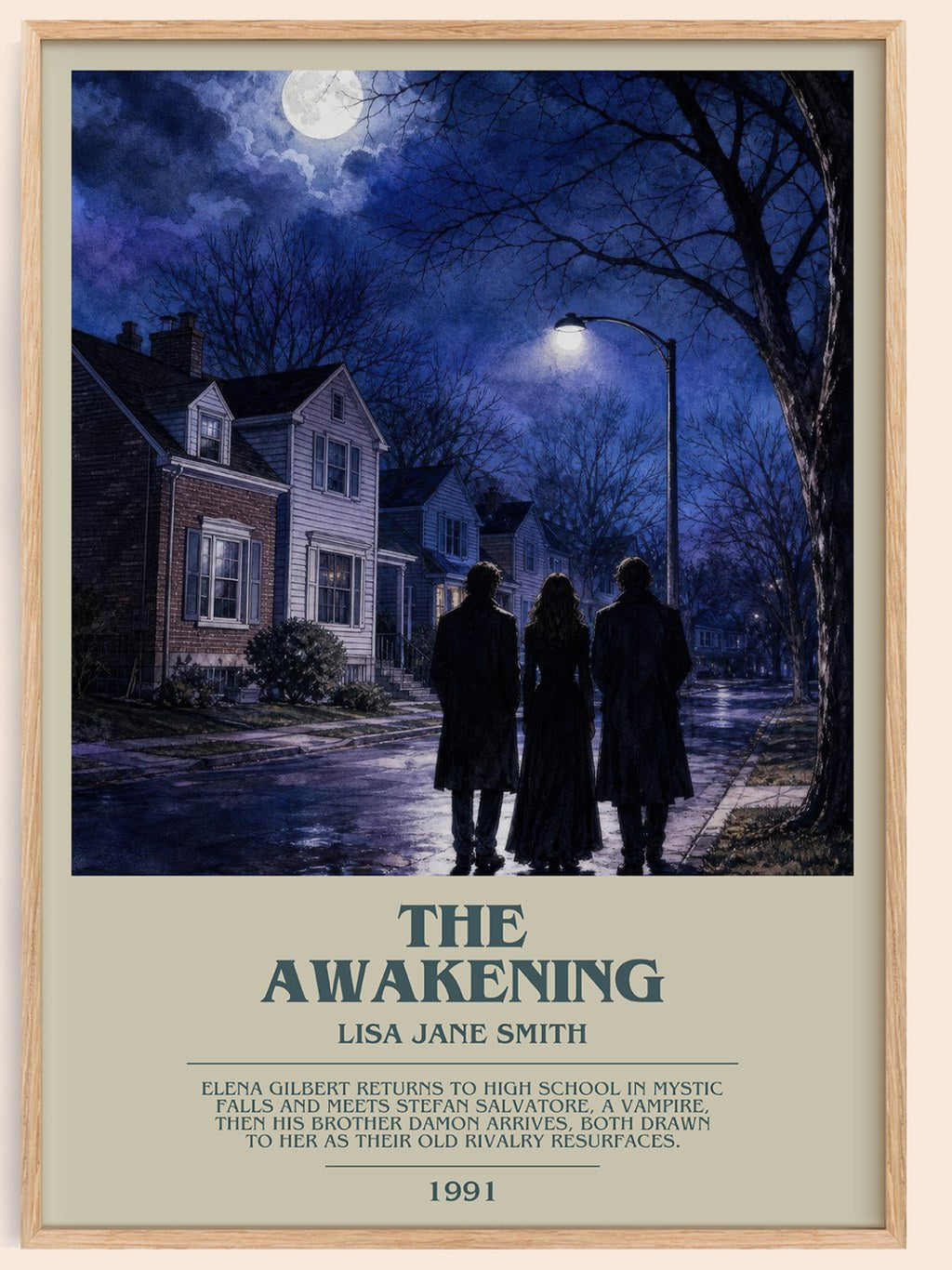 The Awakening bookish book poster by Lisa Jane Smith – framed literary art print