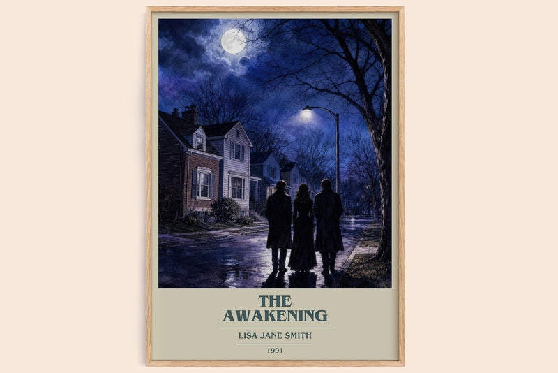 The Awakening Book Cover Poster by Lisa Jane Smith (Modern Minimalist style)