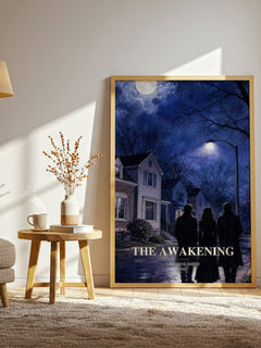 The Awakening watercolour print in frame leaning in hallway – young adult wall art