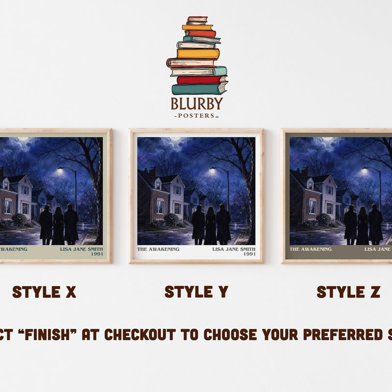 The Awakening literary print in frame leaning in hallway – young adult wall art