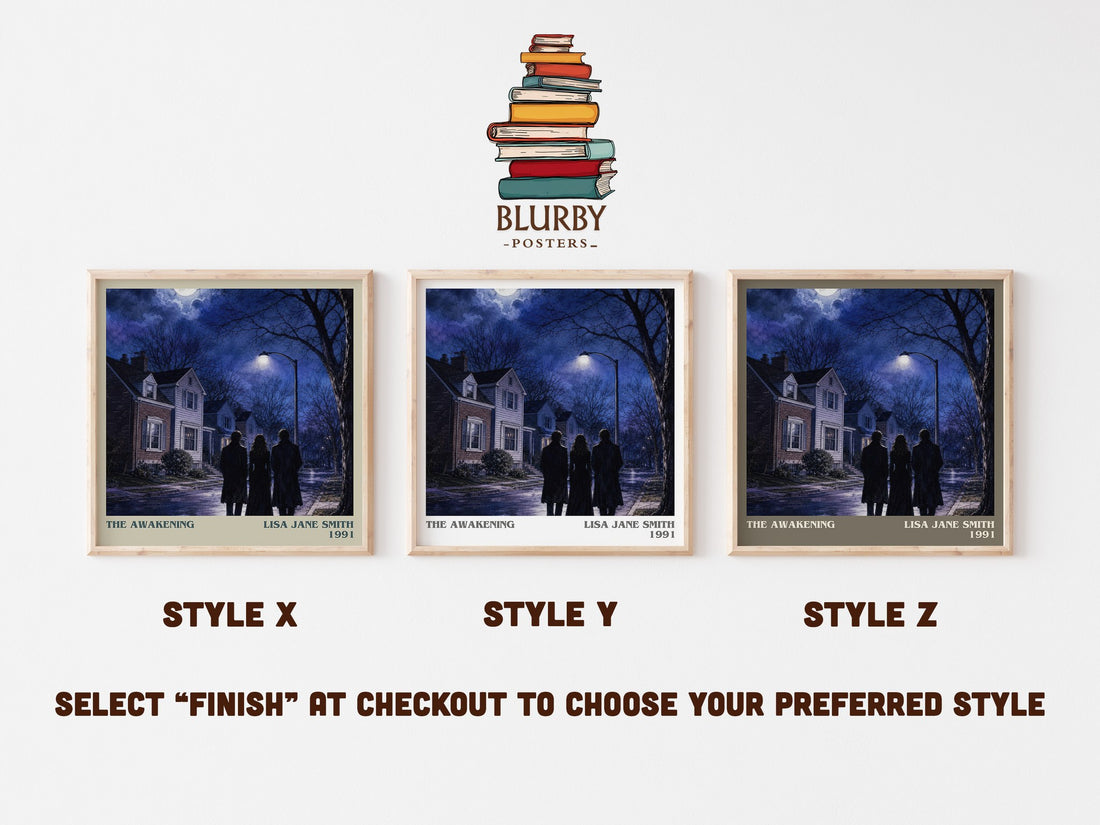 The Awakening literary print in frame leaning in hallway – young adult wall art (mockup)