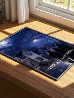 The Awakening watercolour book poster framed on wall – young adult wall art