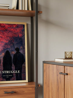 The Struggle book watercolour illustration paper finish options – matte satin gloss