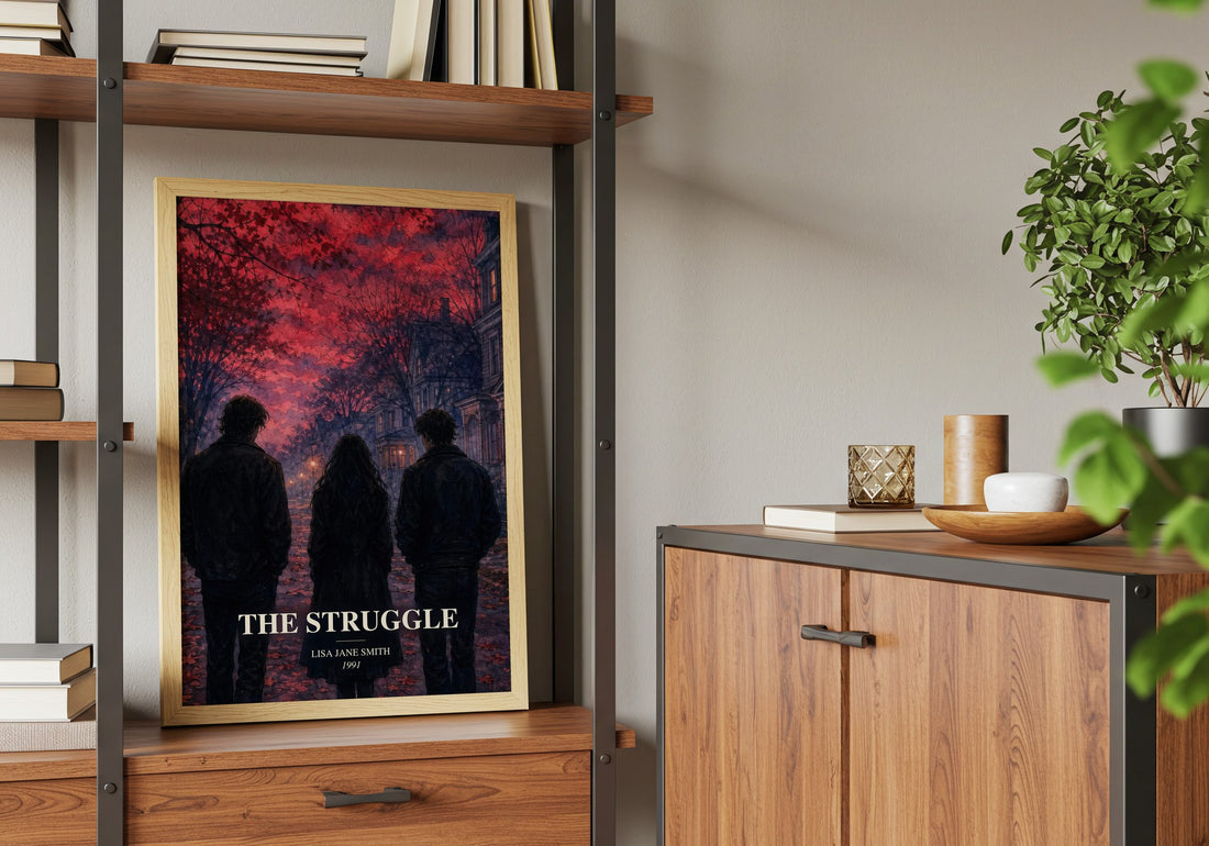 The Struggle book watercolour illustration paper finish options – matte satin gloss