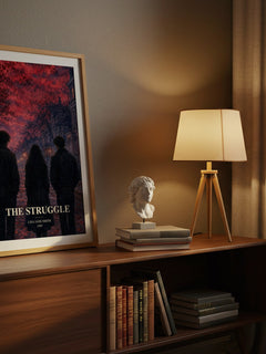 The Struggle watercolour print on bookshelf – Lisa Jane Smith fan gift