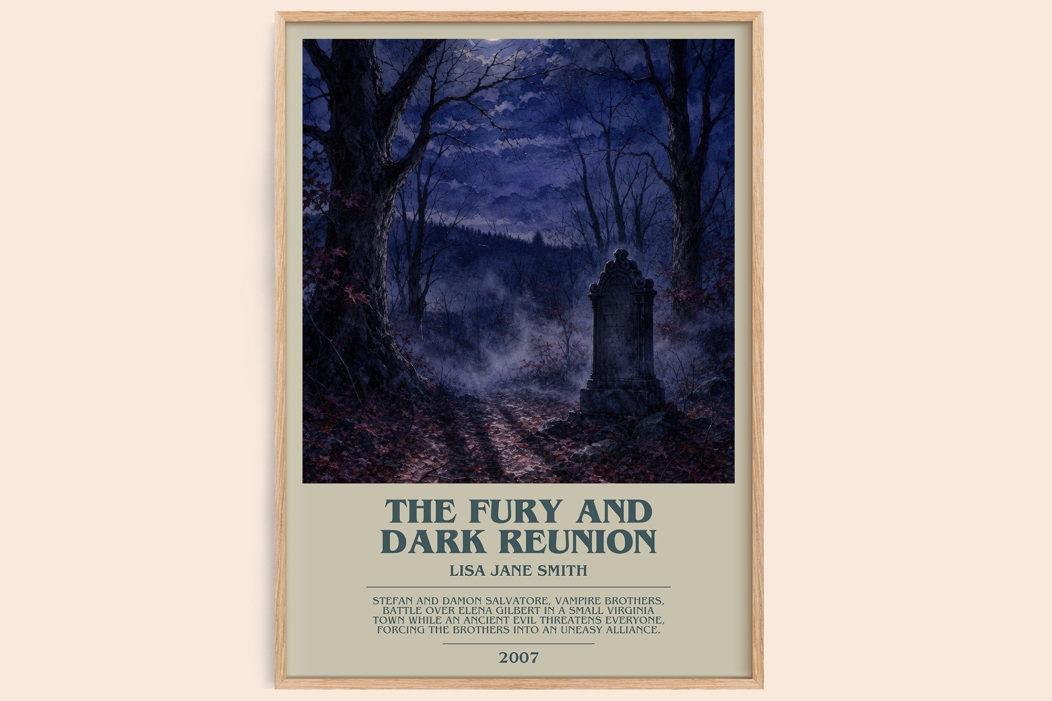 The Fury and Dark Reunion Bookish Wall Art by Lisa Jane Smith