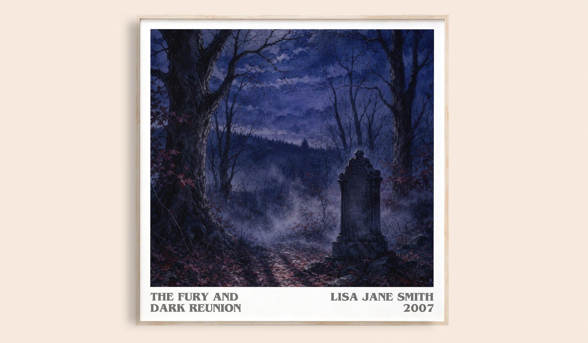 The Fury and Dark Reunion Literary Art Print by Lisa Jane Smith