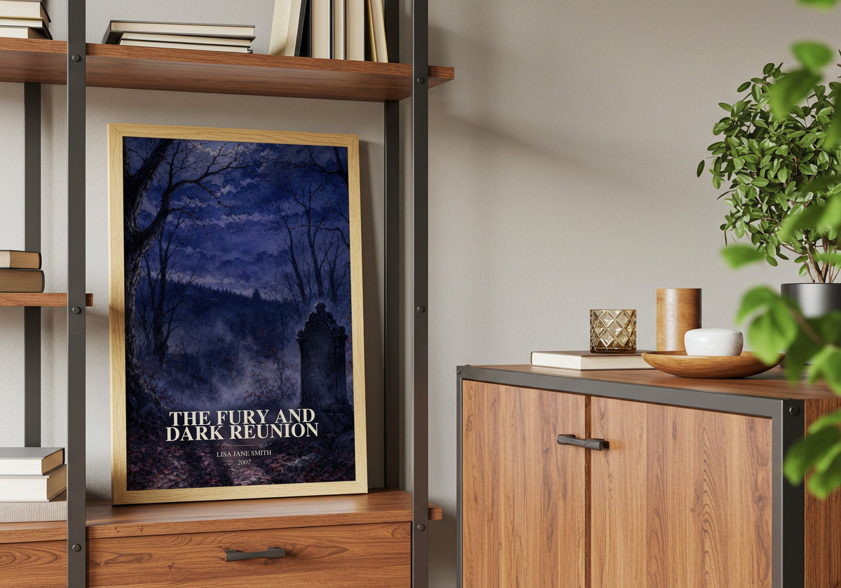 The Fury and Dark Reunion book watercolour illustration paper finish options – matte satin gloss